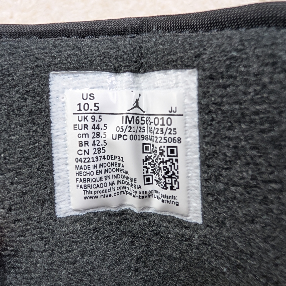 Air Jordan 1 Low Black Elephant Sz 10.5 - Picture 6 of 7